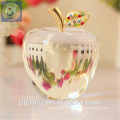 belle pomme rouge en cristal pour cadeau &amp; souvenir &amp; décoration de noël CP-010